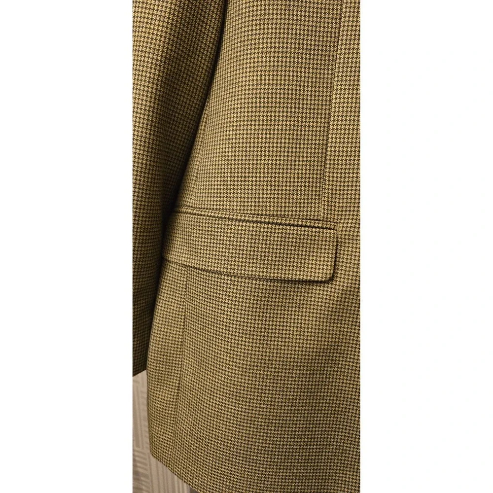 CHAPS Mens 46R Brown Houndstooth Soft Blazer Sport Coat Suit Jacket‎